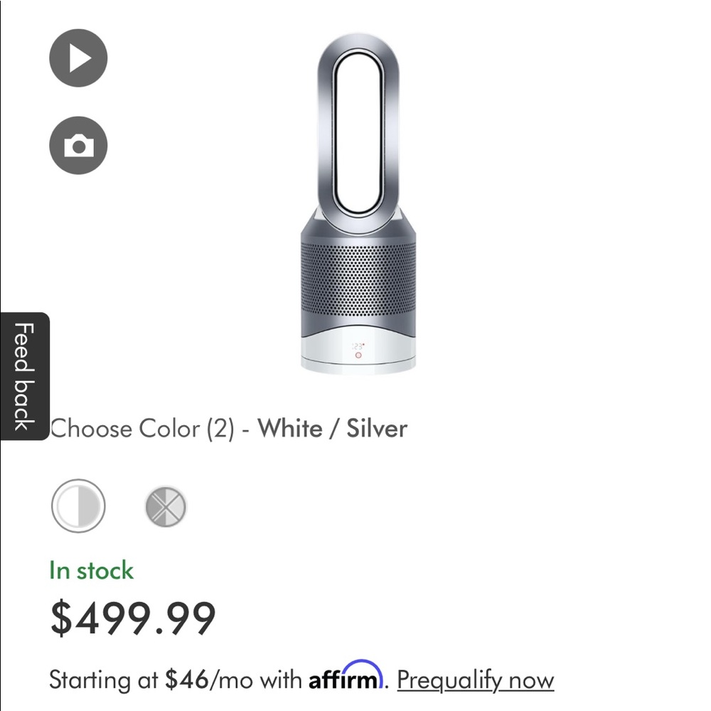 Dyson pure hot/cold Air purifying fan